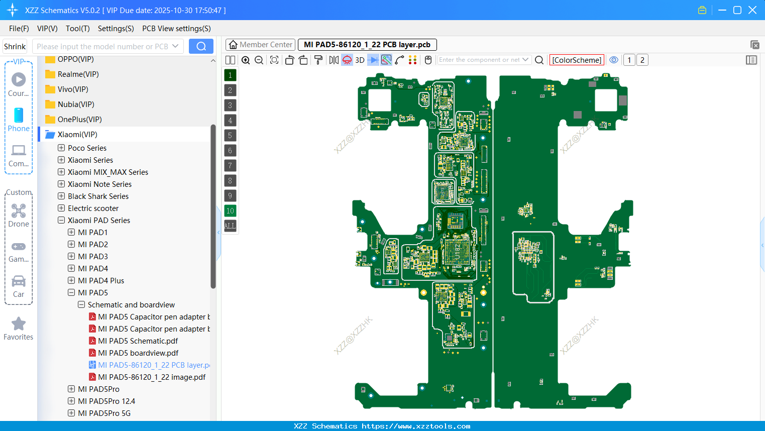 MI PAD5-86120_1_22 PCB Layer